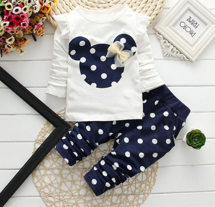 The Emma - 2pcs Mouse Print Winter Sweater + Pants