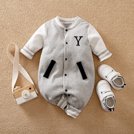 The Harrison - Unisex Casual Style Baseball Jersey Long Sleeve Bodysuit