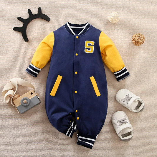 The Jasper - Unisex Baby Handsome Baseball Jersey Bodysuit