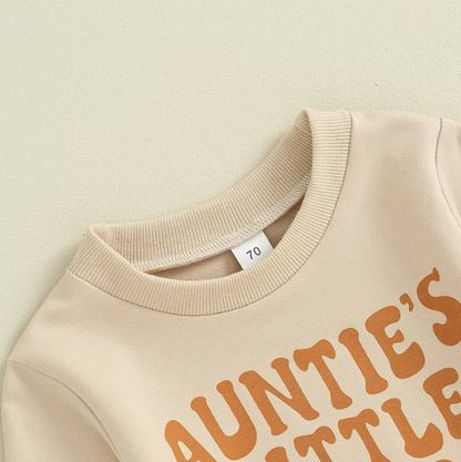 The Ashton - Baby Boy Auntie's Little Bestie Letter Print Tops + Pants