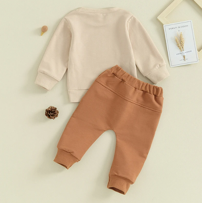 The Ashton - Baby Boy Auntie's Little Bestie Letter Print Tops + Pants