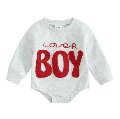 The Brayden - Baby Boy Lover Print Romper