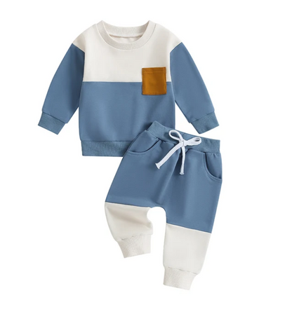 The Gael - Baby Boy Contrast Sweatshirts + Pants