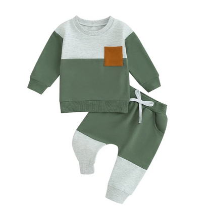 The Gael - Baby Boy Contrast Sweatshirts + Pants