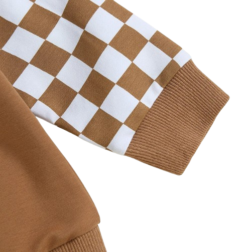 The Austin - Baby Boy Checkerboard  Sweatshirt + Pants