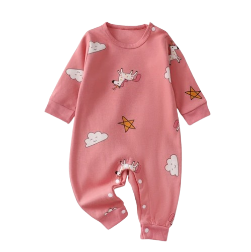 The Axel - Baby Unisex Cute Animal Print Crawling Outfit