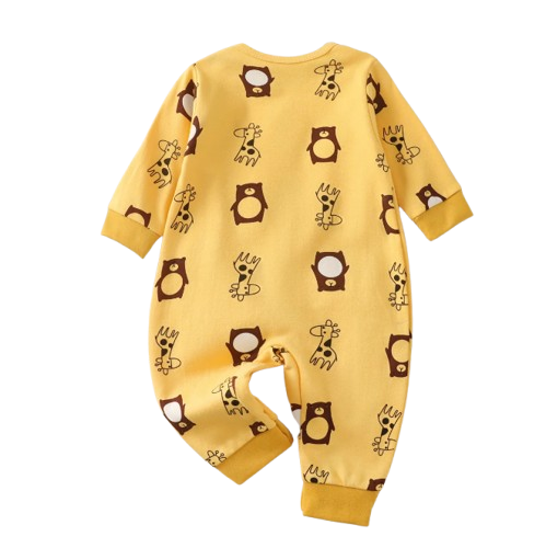 The Axel - Baby Unisex Cute Animal Print Crawling Outfit