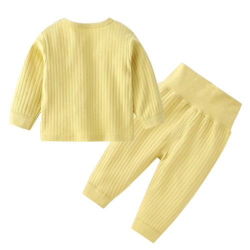 The Adriana - Baby Girl Solid Colour Thermal Pajama Sets