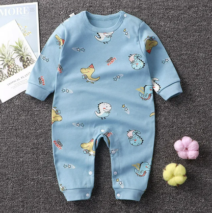 The Aaron - Baby Unisex Animal Print Jumpsuits