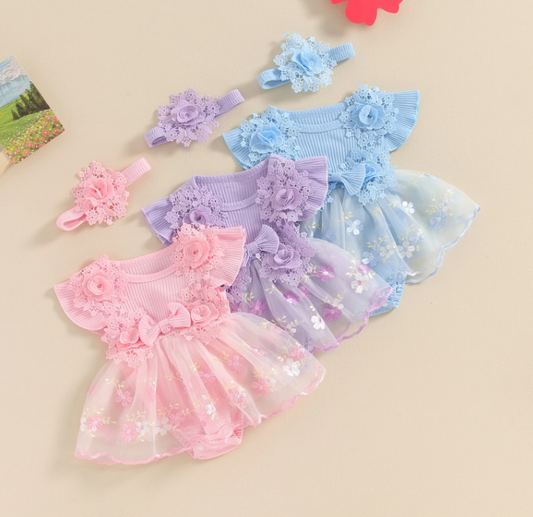 The Kamila - Baby Girl Ruffle Princess Dress