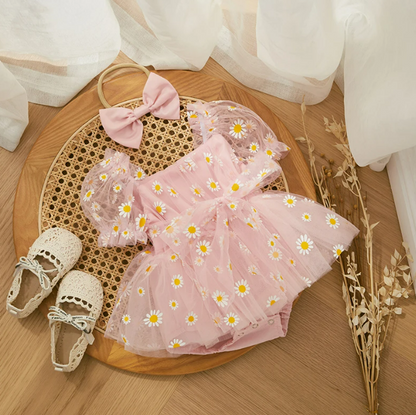 The Elise - Baby Girl Princess Mesh Chiffon Dress