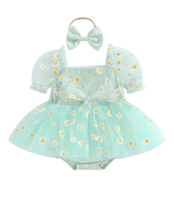 The Elise - Baby Girl Princess Mesh Chiffon Dress