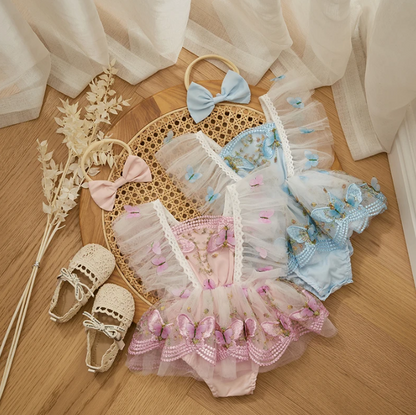 The Jane - Baby Girl Princess Chiffon Butterfly Dress