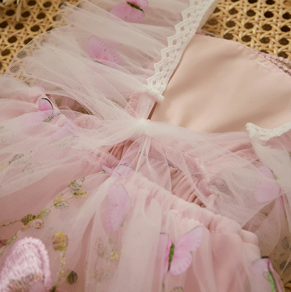 The Jane - Baby Girl Princess Chiffon Butterfly Dress