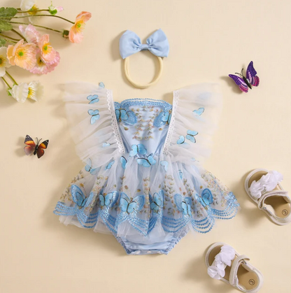 The Jane - Baby Girl Princess Chiffon Butterfly Dress