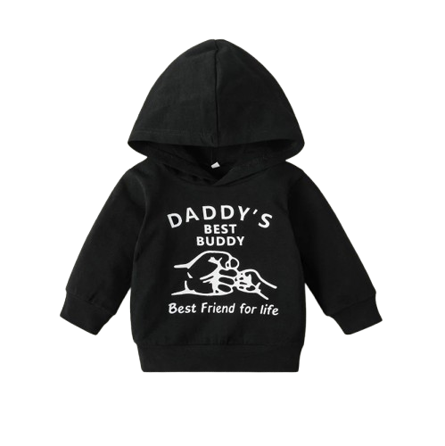 The Alexander - Baby Boy Black Long Sleeved Hoodie + Camouflage Pants