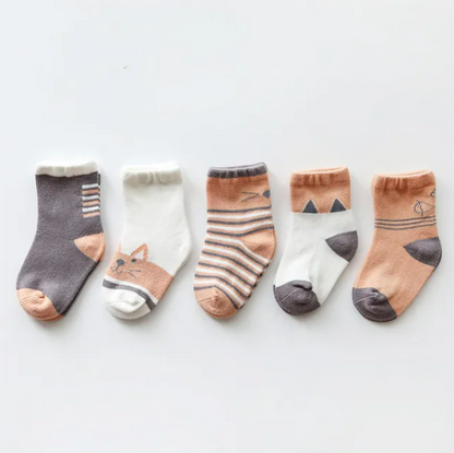 The Julian - Baby Unisex 5 pairs Cotton Socks