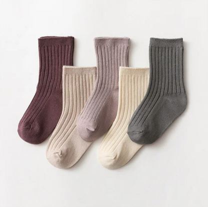 The Silas - Baby Unisex 5pairs Cotton Socks