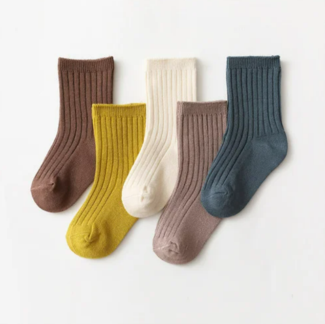 The Silas - Baby Unisex 5pairs Cotton Socks