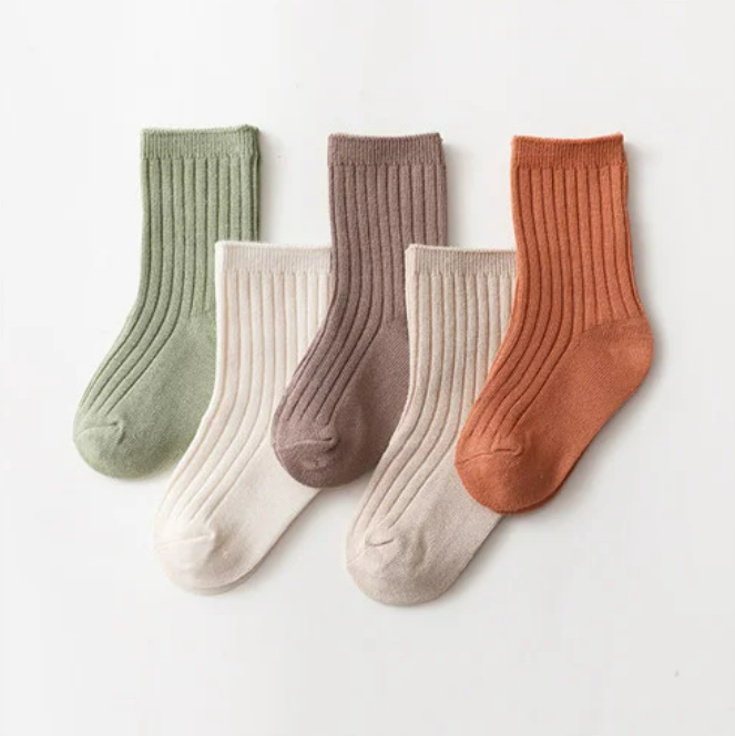 The Silas - Baby Unisex 5pairs Cotton Socks