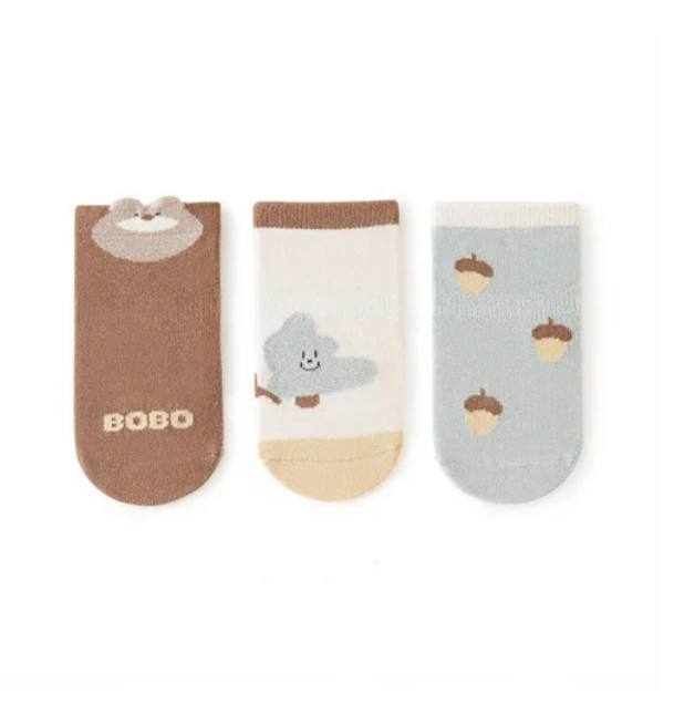 The Jace - Baby Unisex 3pairs Cute Cotton Socks