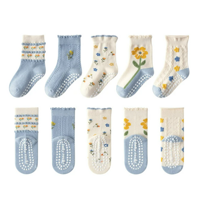 The Ace - Baby Unisex 5pairs Non-slip Floor Socks