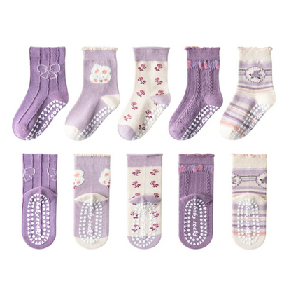 The Ace - Baby Unisex 5pairs Non-slip Floor Socks