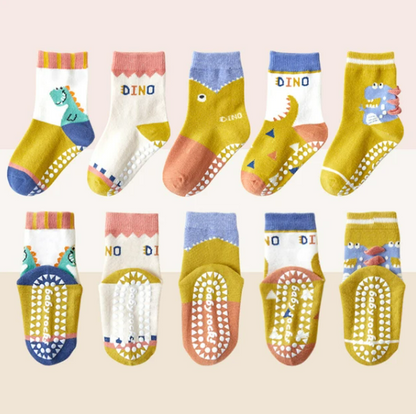 The Ace - Baby Unisex 5pairs Non-slip Floor Socks