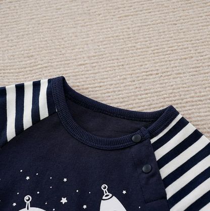 The Xavier - Baby Unisex Astronaut Print Jumpsuit