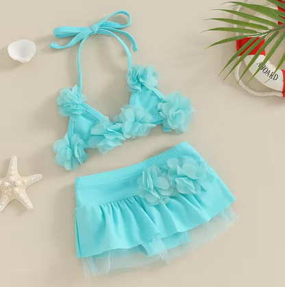 The Valeria - Baby Girl Cute 3D Flower Swimsuit