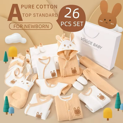 The Carey - Newborn Baby Unisex Khaki Gift Set