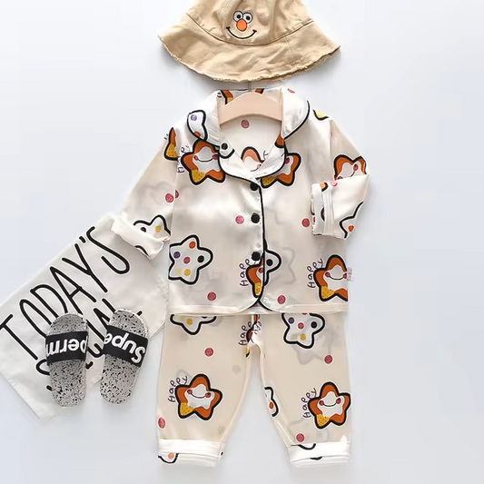 The Jodie - Baby Unisex Cute Print Pajamas Set - Happy Star Print