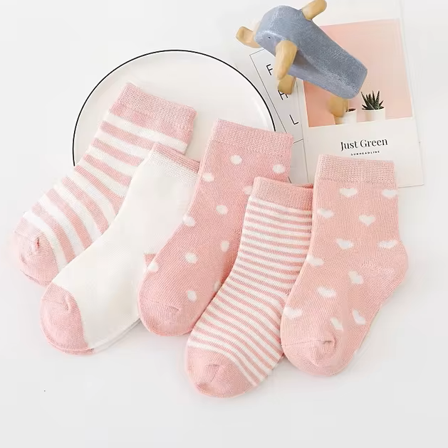 The Reese - Kids Pure Cotton Socks Pink B