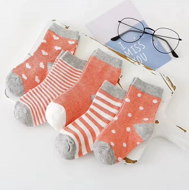 The Reese - Kids Pure Cotton Socks Red