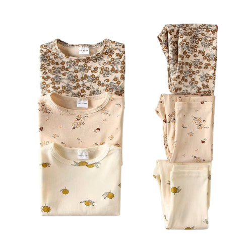 The Alitzel - Baby Unisex Leaves Pajamas Set