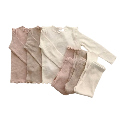 The Alitzel - Baby Unisex Pink Pajamas Set