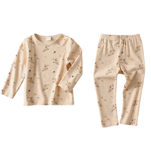 The Alitzel - Baby Unisex Leaves Pajamas Set