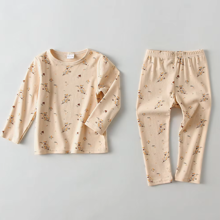 The Alitzel - Baby Unisex Leaves Pajamas Set