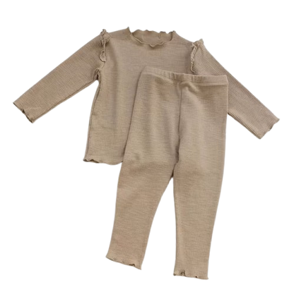 The Alitzel - Baby Unisex Brown Pajamas Set