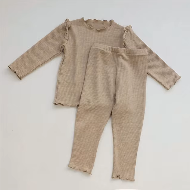 The Alitzel - Baby Unisex Brown Pajamas Set