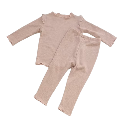 The Alitzel - Baby Unisex Pink Pajamas Set