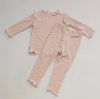 The Alitzel - Baby Unisex Pink Pajamas Set