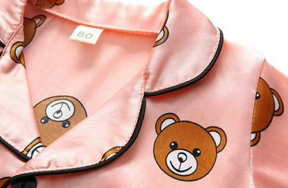 The Michel - Baby Unisex Cute Print Pajamas Set - Pink