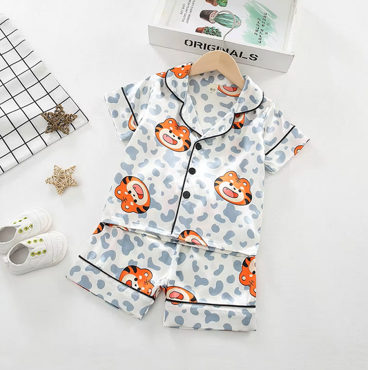 The Gale - Baby Unisex Cute Print Pajamas Set - Lion Print