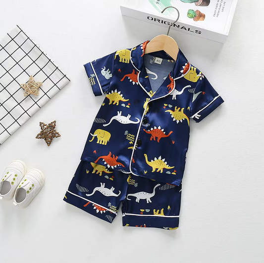 The Gale - Baby Unisex Cute Print Pajamas Set - Dino Print