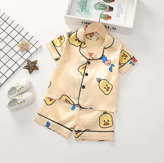 The Gale - Baby Unisex Cute Print Pajamas Set - Chick Print