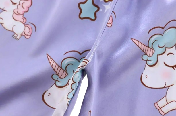 The Clara - Baby Girl Purple Unicorn Print Cartoon Pajamas