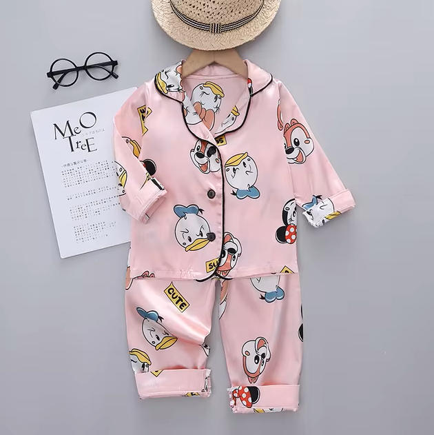 The Aziel - Baby Unisex Print Pajamas Set