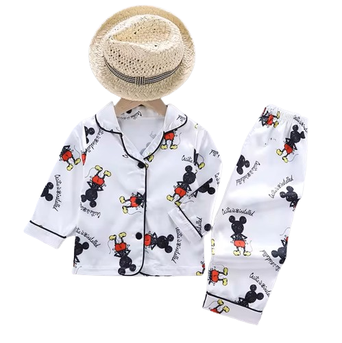 The Aziel - Baby Unisex Print Pajamas Set