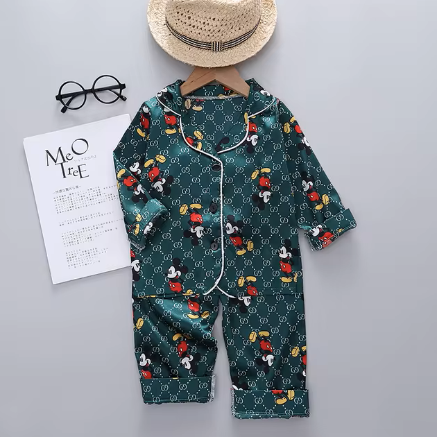 The Aziel - Baby Unisex Print Pajamas Set